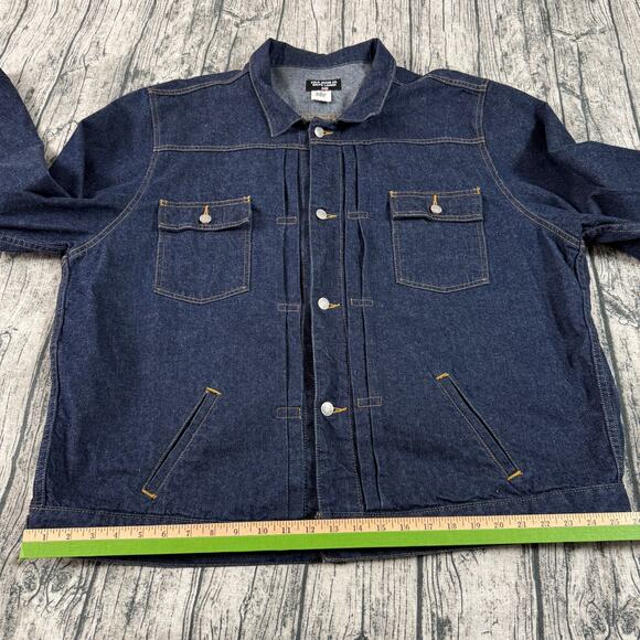 Vintage Ralph Lauren Polo Jeans Co. Blue Denim Trucker Jacket 4XL - Picture 9 of 13